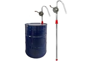 SIXIWANZI Aluminum Heavy Duty 55 Gallon Drum Pump, Fits 5 to 55 Gallon drums, Hand Barrel Pump for Oil, Diesel, Hydraulic, Kerosene with 40" Extension Tube