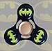Zip Spinners- Fidget Spinner Batman Toy with Ultra Speed Deep Groove Bearings- Autism Toys Best Boredom Reducer Stress Toy Hand Spinner Fidget Toy for Kids & Adults (Black Tri-Bat)