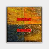 Framed Canvas Wall Art Abstract Canvas Prints Home Artwork Decoration for Living Room,Bedroom - 16x16 inches