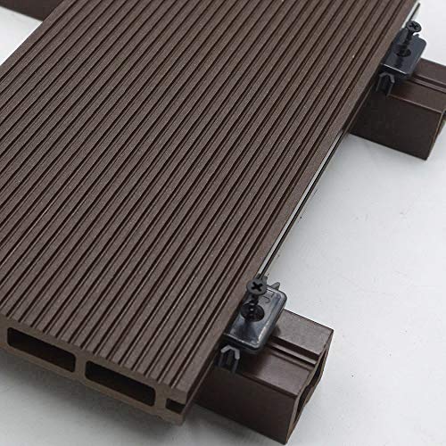 HOME DELUXE - WPC Terrassendielen SAMANA - Dunkelbraun, 20m² - Inkl. Unterkonstruktion und kompl. Zubehör I Terrassenboden Poolumrandung Balkonbelag – Bild 6