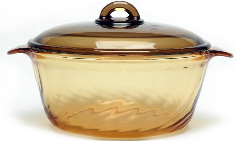 COZY HOMY 1.5 L 2.5L 3.5L 3.8L 5L Round Stewpot with Glass Cover by Enduraglass, Incredibly durable and safe for the dishwasher, freezer, microwave, oven, broiler & stovetop COZY HOMY (2.5L)