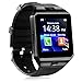 321OU Smart Watch Bluetooth Smart Watch Fitness Tracker Touchscreen iOS Android Compatible with Camera Pedometer Sleep Monitor Call/Message Music for Men Women Kids (Black)