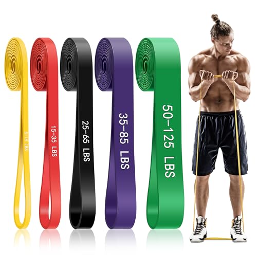 5-Level Resistance Bands for Working Out, Pull Up Assistance Bands