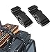 Pack of 2 Add-A-Bag Luggage Strap, Baggage Suitcase Adjustable Belt Straps Travel Accessories Attachment - Connect Your Three Luggages Together, Black