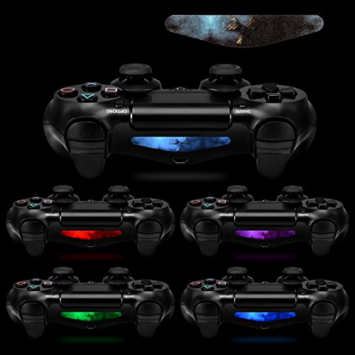 image for eXtremeRate 60 Pcs/Set Custom Game Light Bar Vinyl Stickers Decal Led 