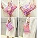 Fashion Women's Holographic Leather Clutch Bag Purse Simple Fashion Laser Envelope Evening Wristlet Handbag, portable waterproof Fashion Focus Cosmetic bag,Shining Evening Bag, Wedding Party (Pink)
