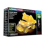 Laser Pegs Dump Truck 4-in-1 Building Set Building Kit; The First Lighted Construction Toy to Ignite Your Child's Creativity; It's Your Imagination, Light It Up