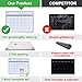 QEARLIZ - Magnetic Dry Erase Calendar for Refrigerator, Monthly Refrigerator Whiteboard Calendar, 3 Colored Magnetic Markers, 1 Eraser with Magnet for A Complete Set