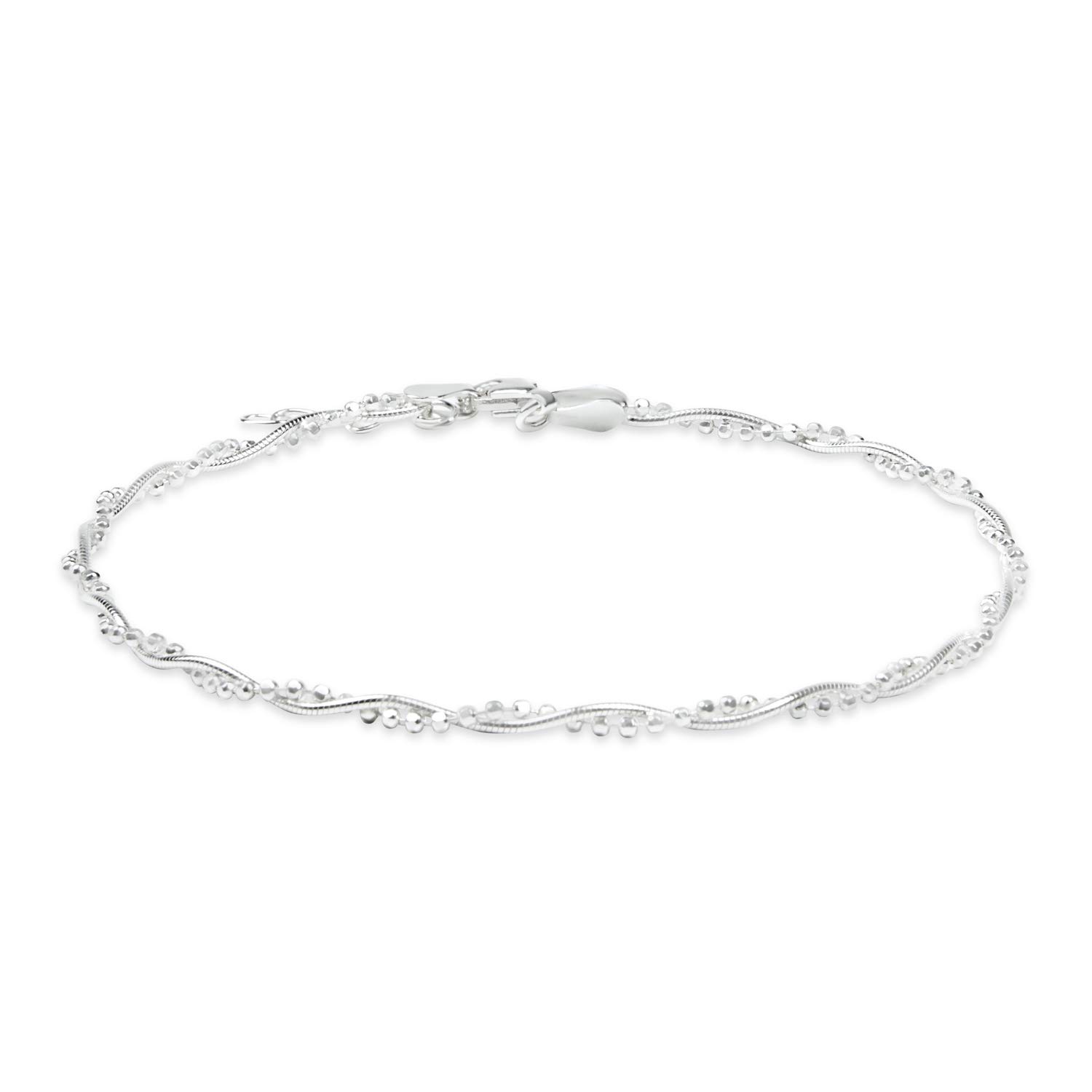 Bling Jewelrytwisted Bead Snake Chain Anklet Hot Wife Ankle