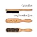 Hair & Beard Comb + Brush - Set - for Men, Sandal Wood Comb, 100% Natural Boar Bristle Brush, Best for Grooming Facial and Head Hair, use with Balm, Oil and Wax, Packaged in Premium Giftbox