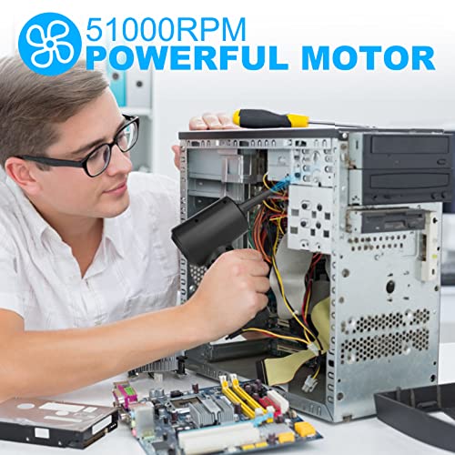 Compressed Air dust Destroyer, 6000mAh Portable Rechargeable Electric