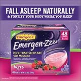 Emergen-Zzzz Nighttime Sleep Aid, Mellow Berry, (2 Pack of 24 Packets)