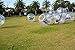 Bubble Soccer Balls Dia 5' (1.5m) Human Hamster Ball, Bubble Football,Bumper Ball, Zorbing Ball, Knocker Ball, Smash Ball Stress Ball Loopy Ball (Blue Dot)