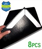 Rug Grippers for Hardwood Floors Carpeted Throw Rug Area Rugs Tile| Carpet Pad Mat Rug Gripper Strips Tape Holders Anti-Curling, Anti-Skid Rubber Protector|Reusable Any Shape Round, 5x8, 8x10 (8 PACK)