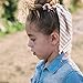 9 Pieces Hair Scrunchies Satin Silk Elastic Hair Band Scarf Ponytail Holder Scrunchy Ties Vintage Hair Accessories for Women Girls (Long Scarf Style)