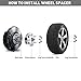 DCVAMOUS Black 5 Lug Hubcentric Wheel Spacers 5x5.5 with 14x1.5 Studs for 2012-2018 Dodge Ram 1500 (4PC, 2 Inch)