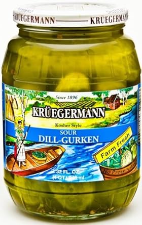 Amazon Com Sour Dill Pickles 32 Fl Oz Grocery Gourmet Food