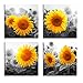 Canvas Wall Art for Living Room Bathroom Wall Decor for Bedroom Kitchen Artwork Canvas Prints Sunflower Flowers Painting 12