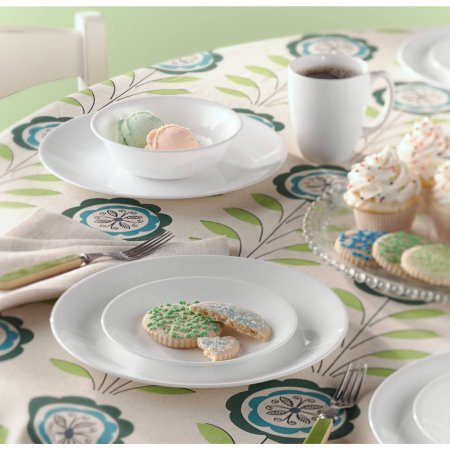 Corelle Livingware Winter Frost 16-Piece Dinnerware Set