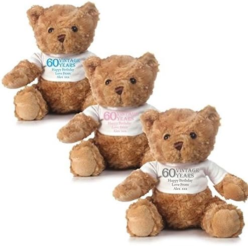 60th birthday teddy bears