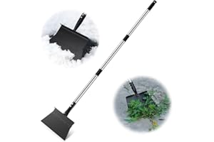 54 inch Multifunctional Snow Shovel, Flat Shovel, Ice Scraper,Garden Shovel, Heavy Duty Steel Snow Ice Shovel for Sidewalk,fo
