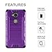 Huawei Sensa 4G LTE [Straight Talk] H710VL H715BL / Honor 5X Armor Case Heavy Duty Brushed Metal Metallic Finish Slim Fit Shock Impact Dual Layer Protection Hybrid TPU Hard Case (Purple)