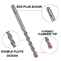 SDS Plus Rotary Hammer Drill Bit Set
