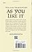 As You Like It (Dover Thrift Editions: Plays)