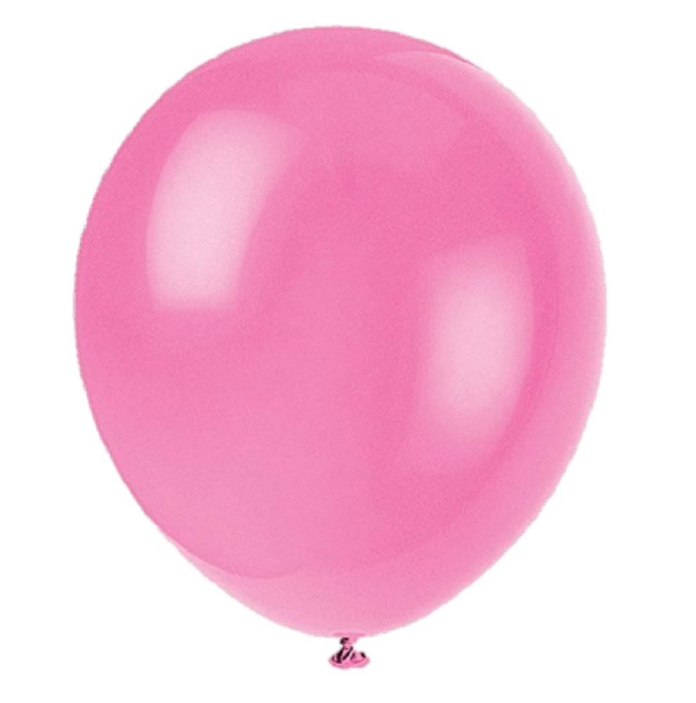 Matissa 100 pcs 12" (30CM) Balloons Pearlised Latex Air or Helium Wedding Birthday Christmas Party Decoration Available in 14 colours (Pink)