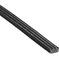 Trim-Lok X113HT-25 Ribbed Rectangle Rubber Seal – .187” Height, .375” Width, 25’ Length – EPDM Foam Rubber Seal with High Tack (HT) – Ideal Door and Window Weather Seal – Garage Doors, Cars, Boats