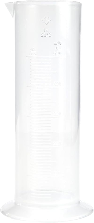 Vitlab 4038 Measuring Cylinder Low Form 500ml Polypropylene Round Base