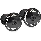 MARQUE Alloy ENZ Road Bike Handlebar Plugs &ndash; Aluminum Handle Bar Ends, Plugs for Drop Bars, Expandable Adjustable Locking End Caps &ndash; 2 pcs per Set