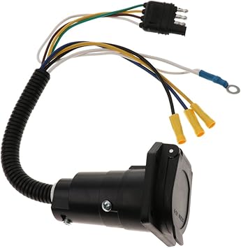 4 Pin To 7 Pin Automotive Rv Truck Trailer Wiring Plug Adapter Conversion Kit Trailer Hitches Amazon Canada