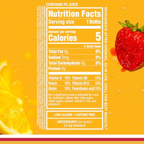 SPARKLING ICE, STRAWBERRY LEMONADE SPARKLING WATER, ZERO SUGAR FLAVORED WATER, WITH ANTIOXIDANTS AND VITAMINS, 17 FL OZ BOTTLE