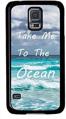 Beach Quote Take Me To The Ocean Theme Hard Back Cover Case For Samsung Galaxy S5 I9600 Case