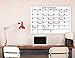 Jumbo Large 2018 Dry Erase Monthly Calendar Set / 36 X 48 Inches, Laminated, Giant Print, Whiteboard / Great for Office, Home, School, Classroom / Comes With 4 Markers, 4 Mounting Strips, and Eraser.