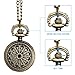 Hiwatch Women's Spider-Web Carving Pattern Hollow Out Antique Delicate Pocket Watch