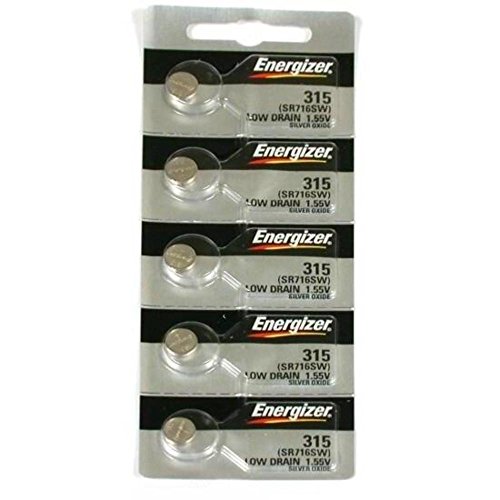 5 315 Energizer Watch Batteries SR716SW Battery New