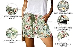 ONLYSHE Women's Floral Shorts Athletic Workout