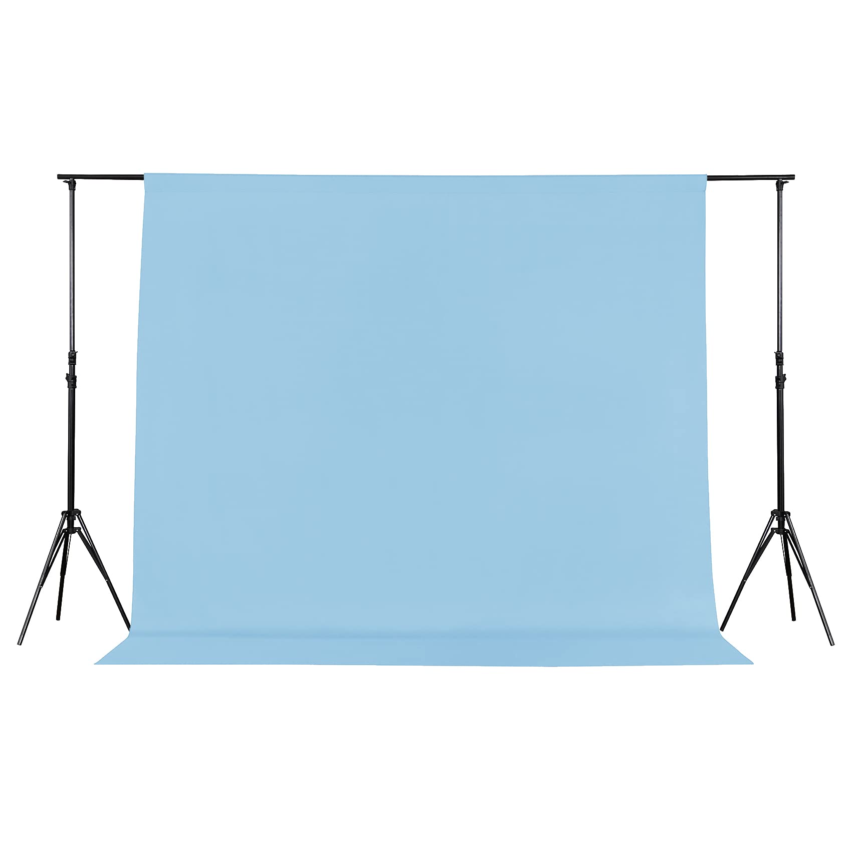 Photo 1 of Joccun 10X10 FT Light Blue Backdrop Background for Photography,Polyester Backdrop Curtain Background (10X10ft,Light Blue)