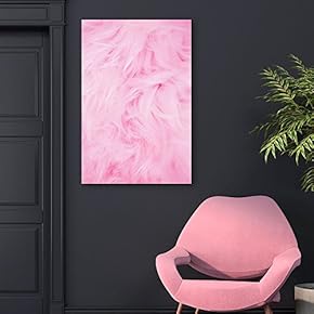 Canvas Wall Art - Pink Velvet Furry Textured Pattern - Giclee Print Gallery Wrap Modern Home Art Ready to Hang - 12x18 inches