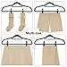 Closet Accessories, Velvet Hangers, Ultra Slim Space Saving, notches, tie bar, Swivel Hook,10 Pack, with 20 Matching Velvet Finger Clips (Black)