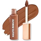 Haute Minute Makeup Mini Skin Caring Concealer, Cover Dark Circles Medium to Full Coverage - Hydrating & Long-Lasting Liquid Concealer, Vitamin E & C, Arnica, Hyaluronic Acid, Caffeine - Neutral Deep