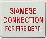 Siamese Connection For Fire Department -Sign