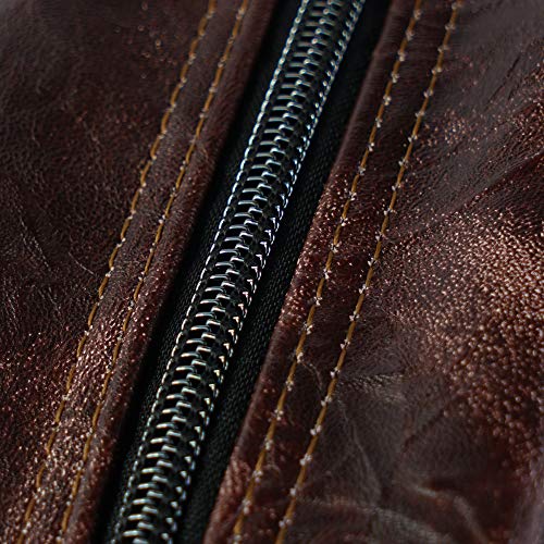 Toiletry Travel Bag for Men - Large Leather Dopp Kit - Mens Toiletries Bathroom Organizer by LVLY (Brown) 8 Toiletry Travel Bag for Men - Large Leather Dopp Kit - Mens Toiletries Bathroom Organizer by LVLY (Brown)
