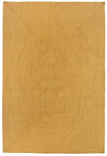 HAMID Nansa Indoor/Outdoor Pet Recycled Rug – Washable and Waterproof – Ecological and Sustainable – Ideal for Terrace, Garden or Living Room (400 x 300 cm, Ocher)