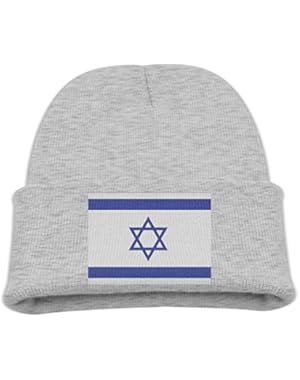 Israeli Flag Kid's Hats Winter Funny Soft Knit Beanie Cap children Unisex