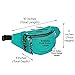 DALIX Small Fanny Pack Waist Pouch S XS Size 24 to 31 in Aqua