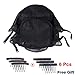 2PCS Glueless Double Lace Wig Caps Swiss Lace Adjustable Straps Breathable Large Black Weaving Cap for Making Wig