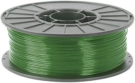 Dazzling Displays PLA 3D Printer Filament, Dimensional Accuracy +/- 0.05 mm, 1 kg Spool, 1.75 mm, Transparent Green